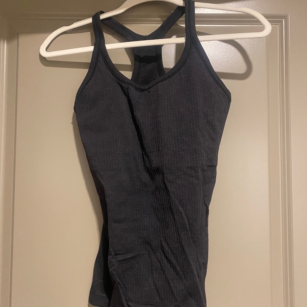 lululemon ebb to street tank top 6 black